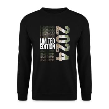 Edition limitée depuis 2024 Anniversaire Millésime 2024 - Sweat-shirt Unisexe - noir - Devant - Alina (178cm) & Michal (187cm)