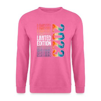 Edition limitée depuis 2023 Anniversaire Millésime 2023 - Sweat-shirt Unisexe - rose - Devant