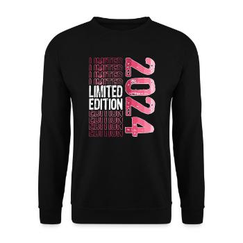Edition limitée depuis 2024 Anniversaire Millésime 2024 - Sweat-shirt Unisexe - noir - Devant - Alina (178cm) & Michal (187cm)