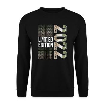 Edition limitée depuis 2022 Anniversaire Millésime 2022 - Sweat-shirt Unisexe - noir - Devant - Alina (178cm) & Michal (187cm)