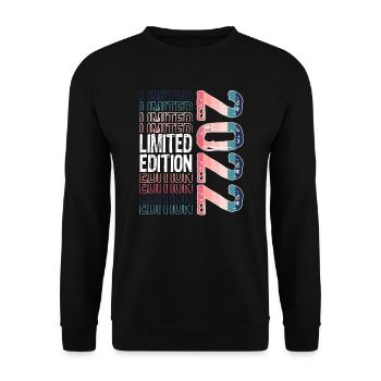 Edition limitée depuis 2022 Anniversaire Millésime 2022 - Sweat-shirt Unisexe - noir - Devant - Alina (178cm) & Michal (187cm)