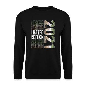 Edition Limitée depuis 2021 Anniversaire Millésime 2021 - Sweat-shirt Unisexe - noir - Devant - Alina (178cm) & Michal (187cm)