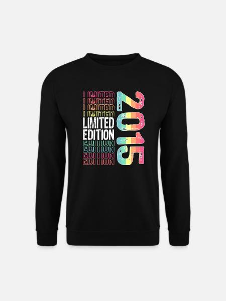 Limited Edition seit 2015 Geburtstag Vintage 2015 - Unisex Pullover - Schwarz