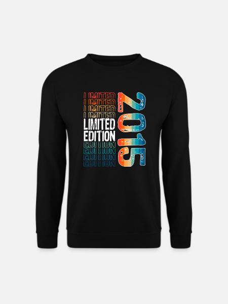 Limited Edition seit 2015 Geburtstag Vintage 2015 - Unisex Pullover - Schwarz