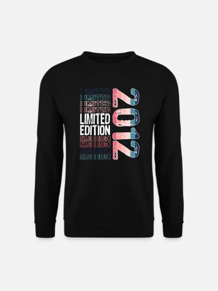 Limited Edition seit 2012 Geburtstag Vintage 2012 - Unisex Pullover - Schwarz