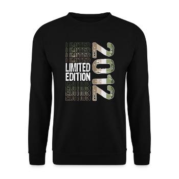 Limited Edition seit 2012 Geburtstag Vintage 2012 - Unisex Pullover - Schwarz - Vorne - Alina (178cm) & Michal (187cm)
