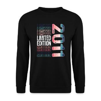 Limited Edition seit 2011 Geburtstag Vintage 2011 - Unisex Pullover - Schwarz - Vorne - Alina (178cm) & Michal (187cm)