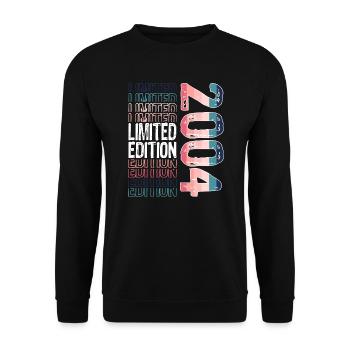 Edition limitée depuis 2004 Anniversaire Millésime 2004 - Sweat-shirt Unisexe - noir - Devant - Alina (178cm) & Michal (187cm)