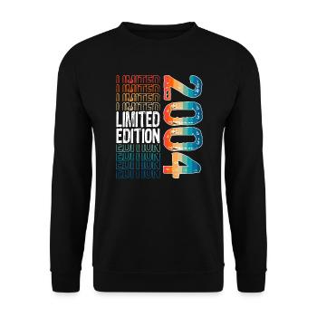 Edition limitée depuis 2004 Anniversaire Millésime 2004 - Sweat-shirt Unisexe - noir - Devant - Alina (178cm) & Michal (187cm)