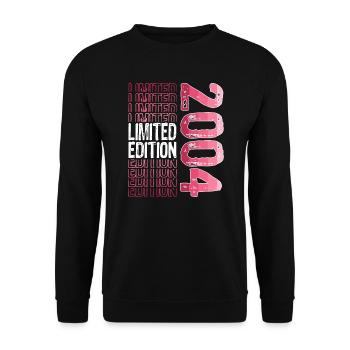 Edition limitée depuis 2004 Anniversaire Millésime 2004 - Sweat-shirt Unisexe - noir - Devant - Alina (178cm) & Michal (187cm)