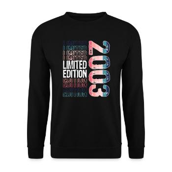 Limited Edition Since 2003 Birthday Vintage 2003 - Unisex Sweatshirt - black - Front - Alina (178cm) & Michal (187cm)