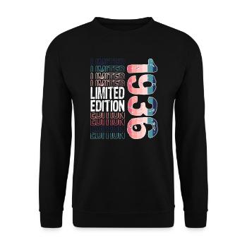 Edition limitée depuis 1936 Anniversaire Millésime 1936 - Sweat-shirt Unisexe - noir - Devant - Alina (178cm) & Michal (187cm)