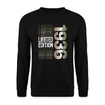 Edition limitée depuis 1936 Anniversaire Millésime 1936 - Sweat-shirt Unisexe - noir - Devant - Alina (178cm) & Michal (187cm)