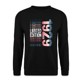 Limited Edition seit 1929 Geburtstag Vintage 1929 - Unisex Pullover - Schwarz - Vorne - Alina (178cm) & Michal (187cm)