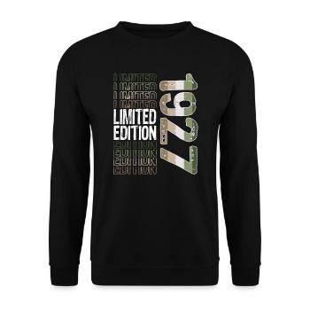 Edition limitée depuis 1927 Anniversaire Millésime 1927 - Sweat-shirt Unisexe - noir - Devant - Alina (178cm) & Michal (187cm)