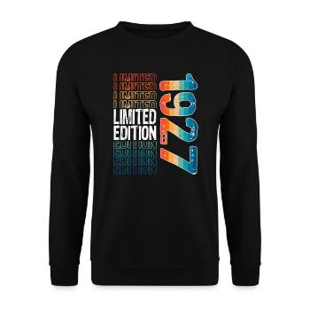 Edition limitée depuis 1927 Anniversaire Millésime 1927 - Sweat-shirt Unisexe - noir - Devant - Alina (178cm) & Michal (187cm)
