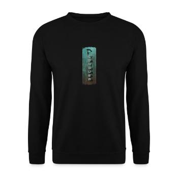 Warrior's Resolve: Conquer and Spartan Helmet - Unisex Sweatshirt - black - Front - Alina (178cm) & Michal (187cm)