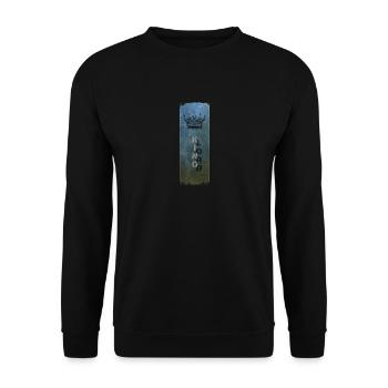 Le Roi et son Ombre - Design avec Couronne - Sweat-shirt Unisexe - noir - Devant - Alina (178cm) & Michal (187cm)