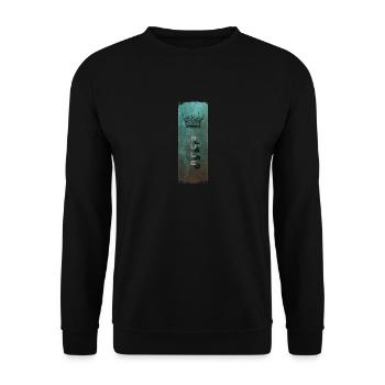 Rule and its Shadow - Design with Crown - Unisex Sweatshirt - black - Front - Alina (178cm) & Michal (187cm)
