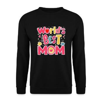 Best Mom Forever - Cadeau de fête des mères - Sweat-shirt Unisexe - noir - Devant - Alina (178cm) & Michal (187cm)
