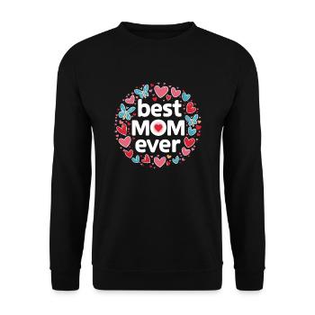 Best Mom Forever - Cadeau de fête des mères - Sweat-shirt Unisexe - noir - Devant - Alina (178cm) & Michal (187cm)
