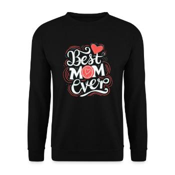 Best Mom Forever - Cadeau de fête des mères - Sweat-shirt Unisexe - noir - Devant - Alina (178cm) & Michal (187cm)