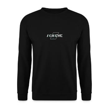 Erreichen, glauben: Die Macht der Möglichkeiten - Unisex Pullover - Schwarz - Vorne - Alina (178cm) & Michal (187cm)