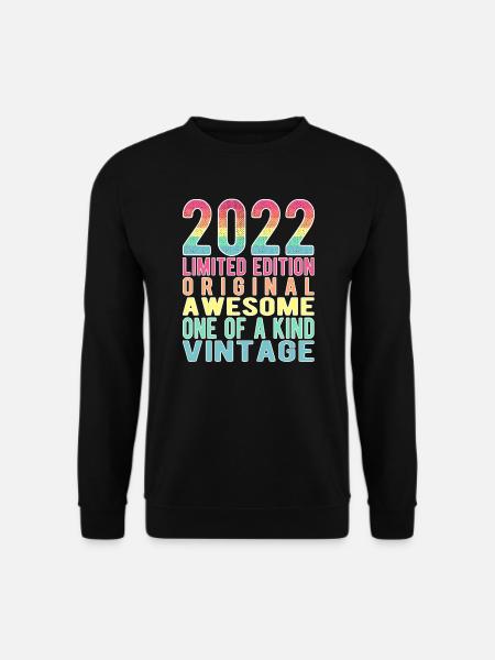 Limited Edition seit 2022 Geburtstag Vintage 2022 - Unisex Pullover - Schwarz