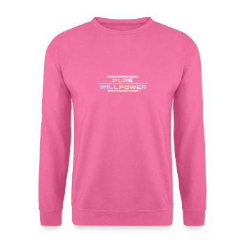 Force imparable : Volonté pure - Sweat-shirt Unisexe - rose - Devant