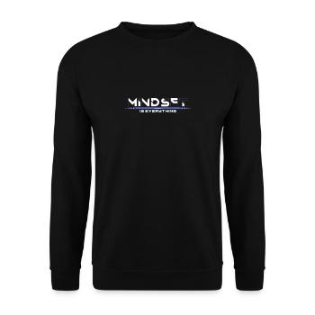 mindset is everything motivation - Unisex Sweatshirt - black - Front - Alina (178cm) & Michal (187cm)