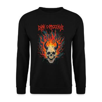 Dark Expressions - Unisex Sweatshirt - black - Front - Alina (178cm) & Michal (187cm)