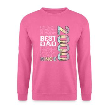 Bester Papa der Welt seit 2000 Vatertag - Unisex Pullover - Pink - Vorne