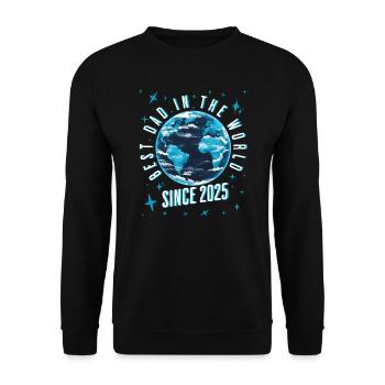 Meilleur papa du monde depuis la fête des pères 2025 - Sweat-shirt Unisexe - noir - Devant - Alina (178cm) & Michal (187cm)
