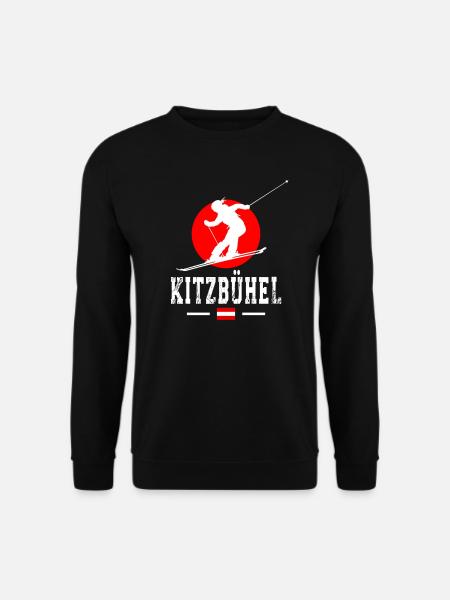Kitzbühel Skigebiet Österreichische Alpen Ski-Souvenir - Unisex Pullover - Schwarz