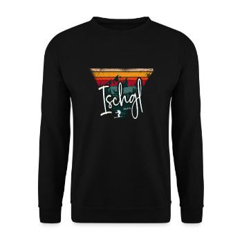 Station de ski d’Ischgl, Alpes autrichiennes - Sweat-shirt Unisexe - noir - Devant - Alina (178cm) & Michal (187cm)