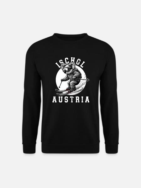Skigebiet Ischgl Österreichische Alpen - Unisex Pullover - Schwarz