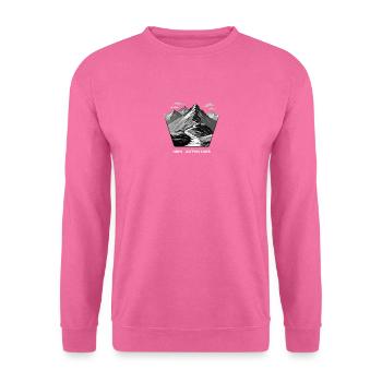 Abenteuer Bergweg suchen - Unisex Pullover - Pink - Vorne