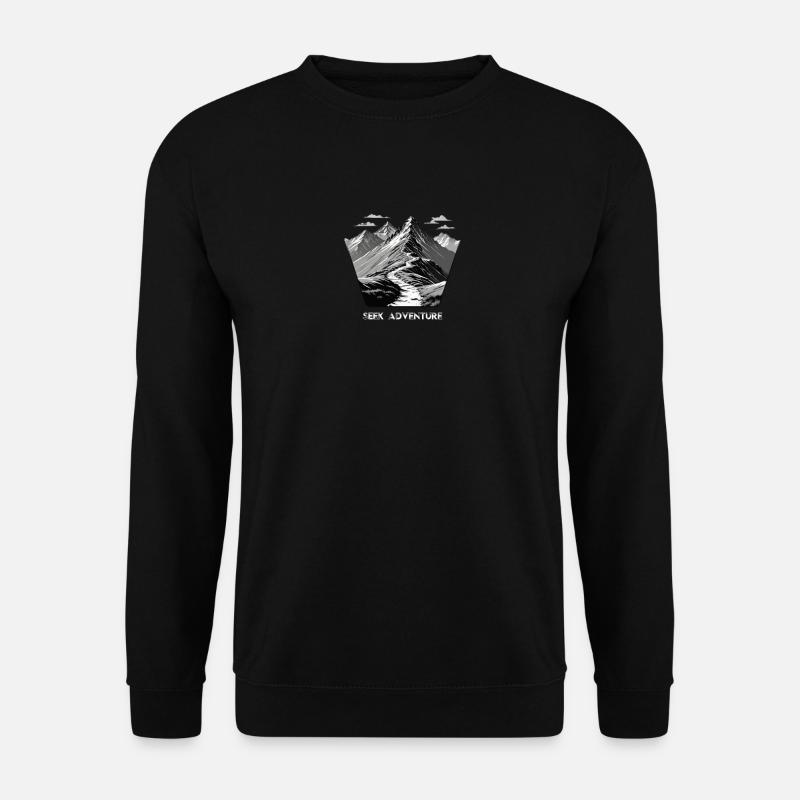 Seek Adventure Mountain Trail - Unisex Sweatshirt - black