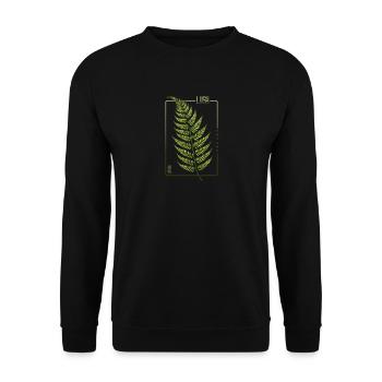 Lush Nature Fern Elegance - Unisex Sweatshirt - black - Front - Alina (178cm) & Michal (187cm)