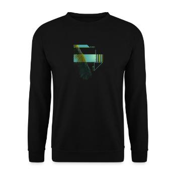 Paradise Sunshine Serenity Palm - Unisex Sweatshirt - black - Front - Alina (178cm) & Michal (187cm)