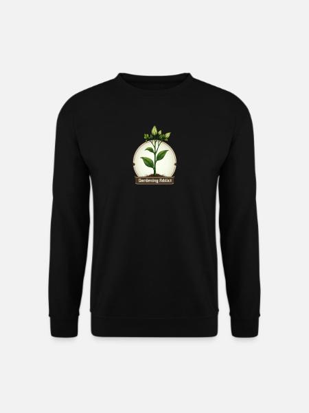 Gartensüchtiger Pflanze Emblem - Unisex Pullover - Schwarz