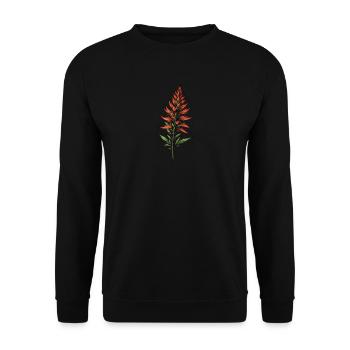 Pinceau Bloom Elegance - Sweat-shirt Unisexe - noir - Devant - Alina (178cm) & Michal (187cm)