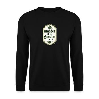 Master of the Garden Vintage Frame - Unisex Sweatshirt - black - Front - Alina (178cm) & Michal (187cm)