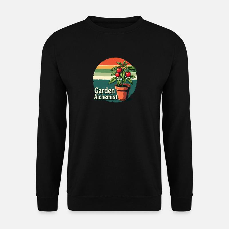 Garten Alchemist Retro Tomate - Unisex Pullover - Schwarz