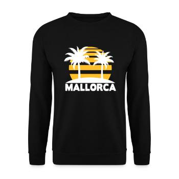 Mallorca - Unisex Sweatshirt - black - Front - Alina (178cm) & Michal (187cm)