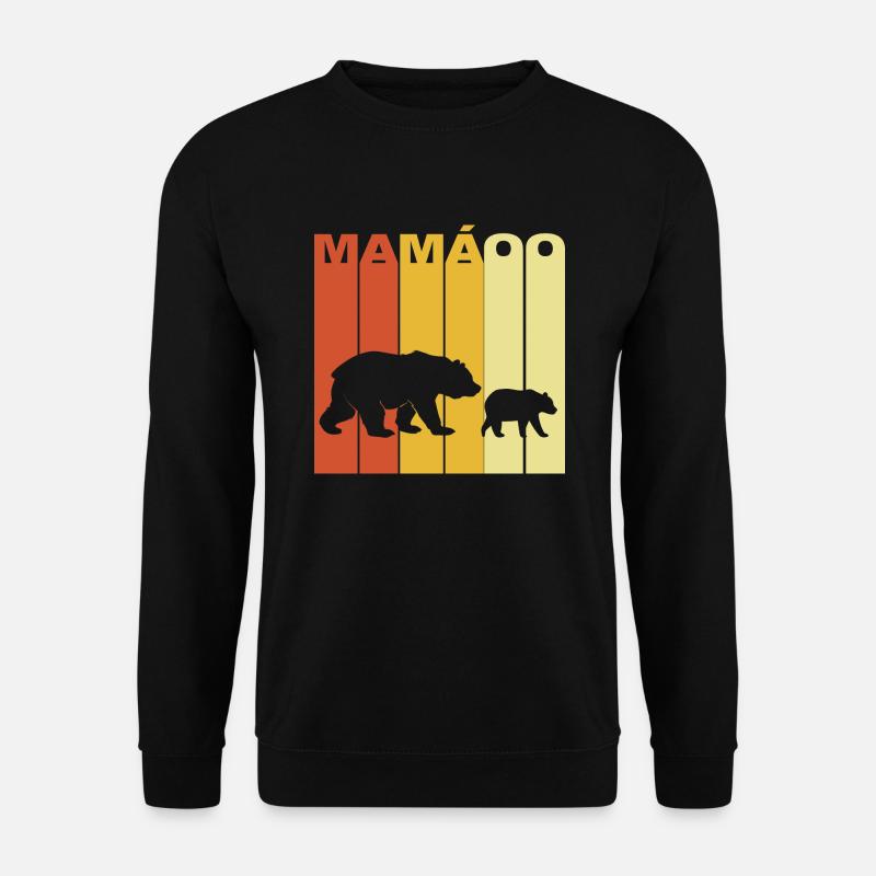Mama Bär Mutter Geschenk - Unisex Pullover - Schwarz