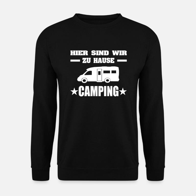 Camping - Unisex Pullover - Schwarz