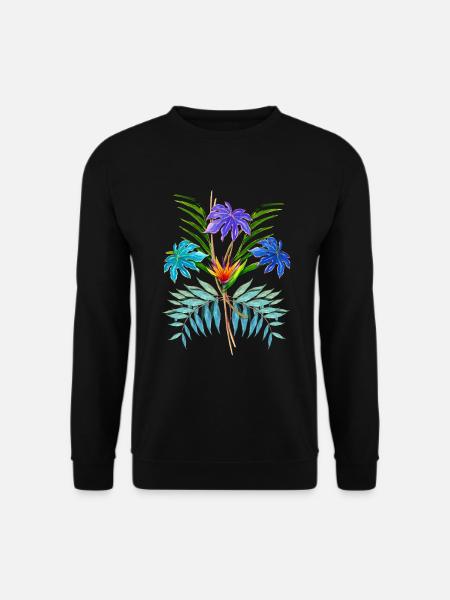 Bouquet tropicale - Sweat-shirt Unisexe - noir