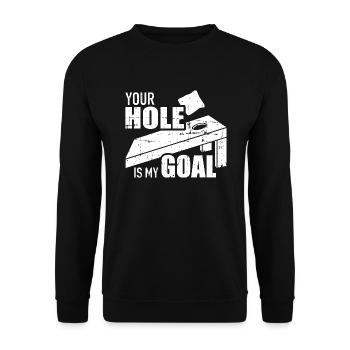 Cornhole - Unisex Sweatshirt - black - Front - Alina (178cm) & Michal (187cm)