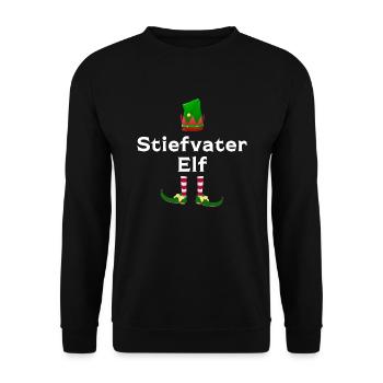 Stiefmama Elf Bonusmama Geschenk - Unisex Pullover - Schwarz - Vorne - Alina (178cm) & Michal (187cm)